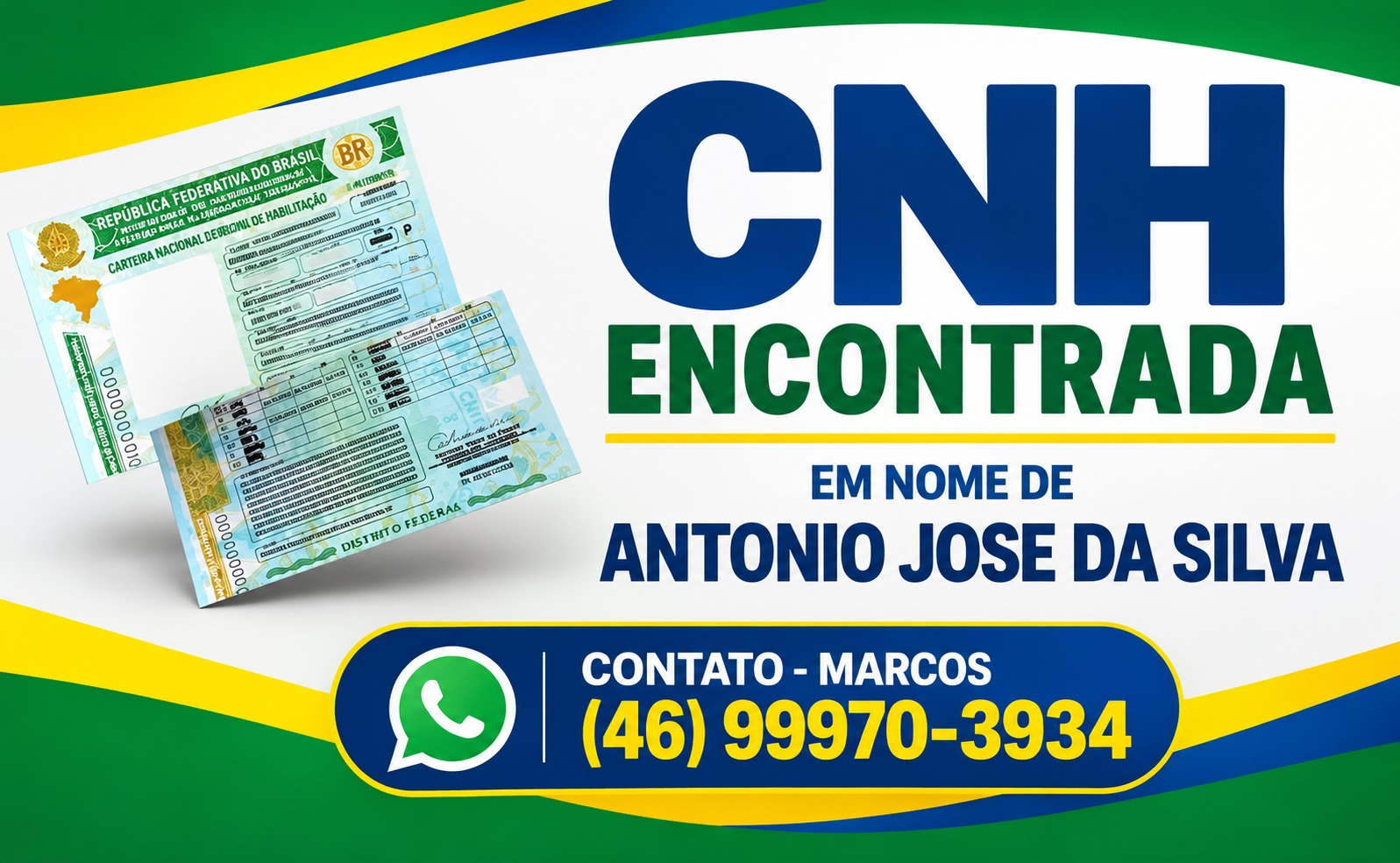 CNH ENCONTRADA EM AMPÉRE

Foi encontrada uma CN