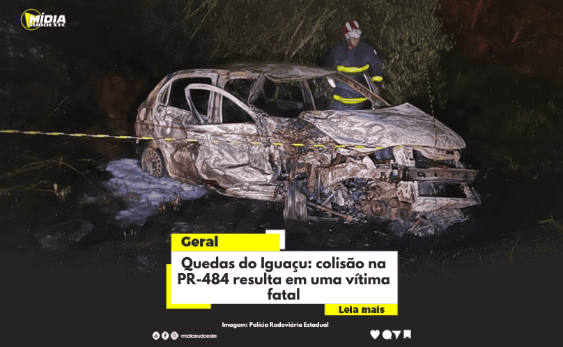 Quedas do Iguaçu: colisão na PR-484 resulta em uma vítima fatal