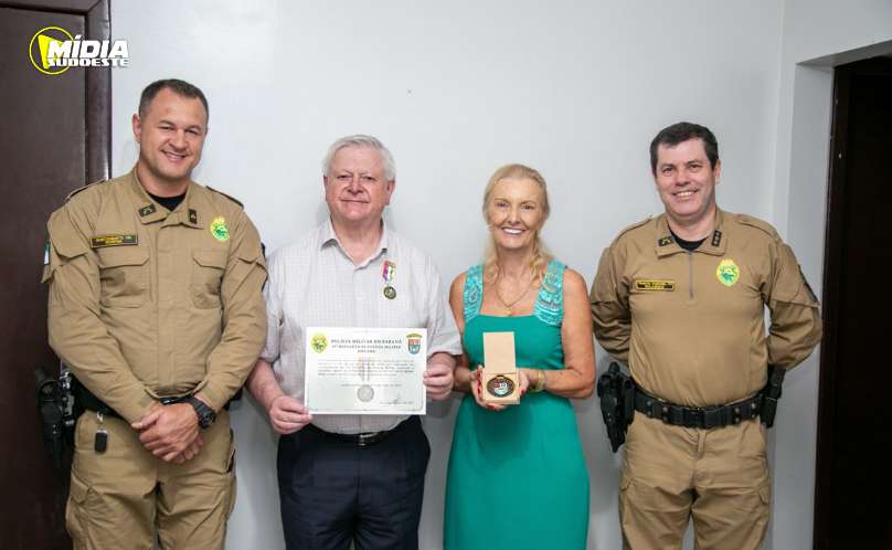 Valter Pitol é homenageado pelo Comando da Polícia Militar