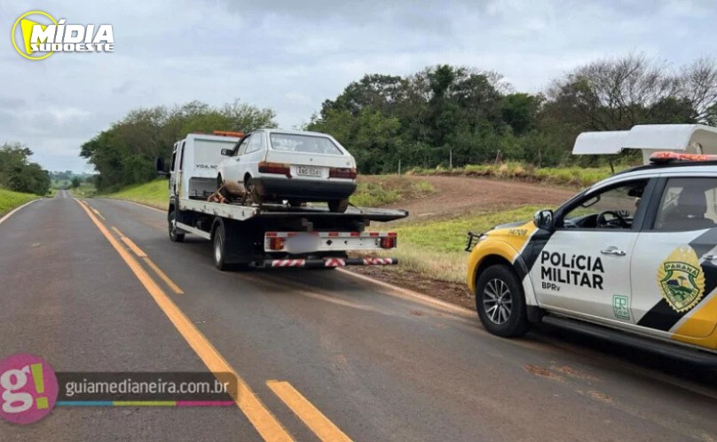 Polícia Rodoviária Estadual apreende veículo com 150 pacotes de cigarros contrabandeados