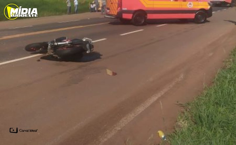 Xanxerê: motociclista e passageira ficam feridos após colisão na SC-480