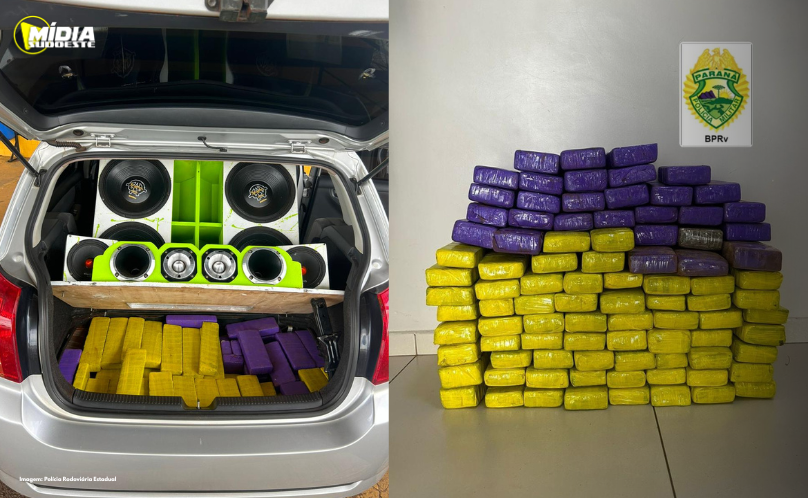 Mariópolis: Polícia Rodoviária Estadual apreende veículo carregado com drogas