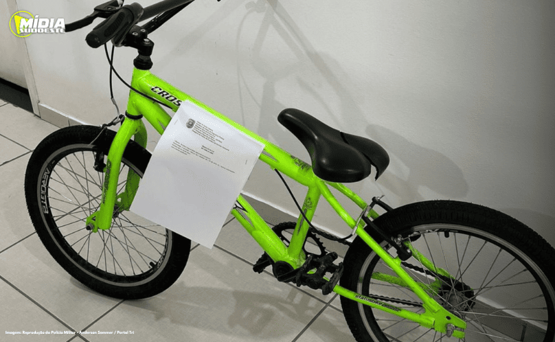 Dionísio Cerqueira: bicicleta que havia sido roubada está disponível para retirada na Polícia Civil