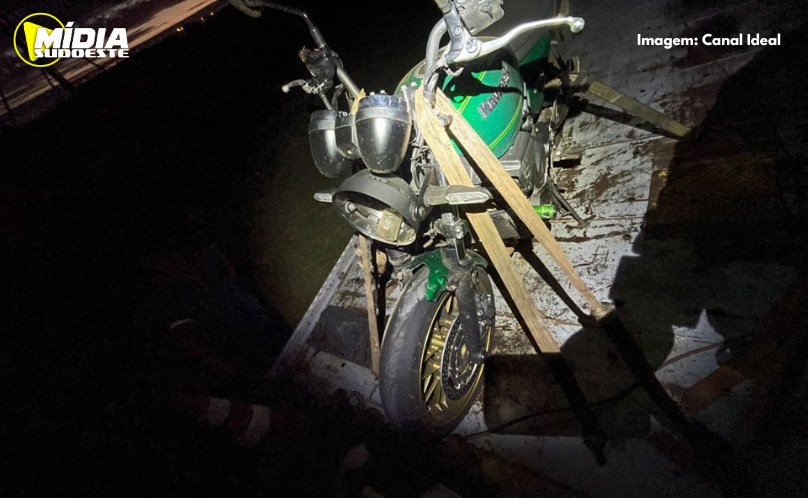 Chapecó: colisão entre carro e motocicleta deixa condutores feridos na SC-283