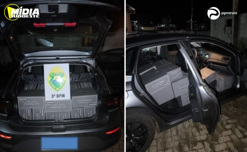 São Jorge do Oeste: Polícia Militar apreende veículo carregado com vinho argentino