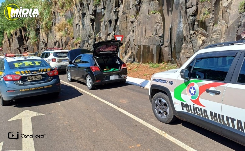 Caibi: Polícia Rodoviária Federal apreende mais de 200 kg de drogas em veículo na BR-158
