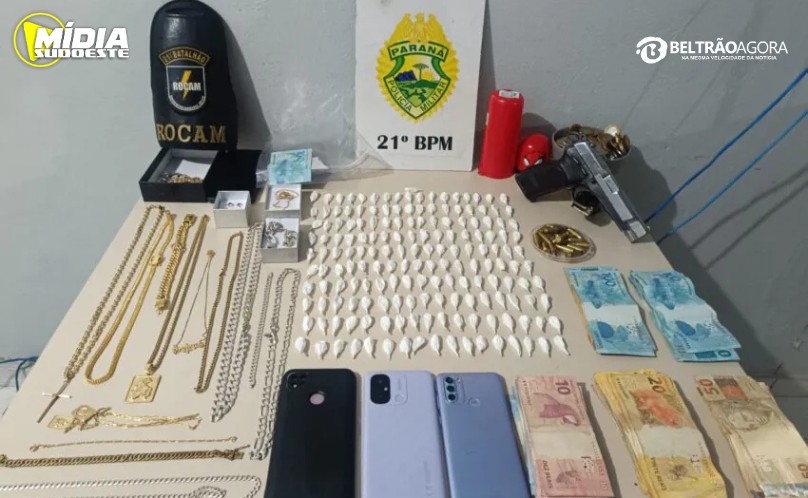 Francisco Beltrão: quatro pessoas são presas por tráfico de drogas