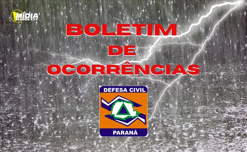 Paraná: fortes chuvas atingem 8 municípios