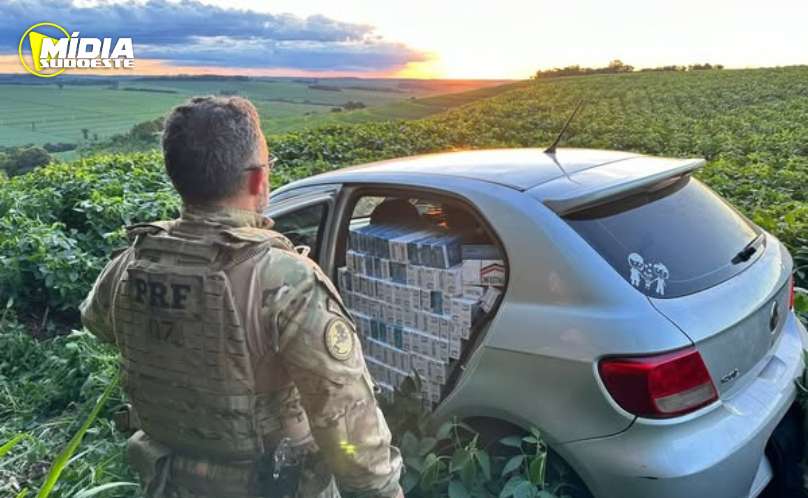 Santa Tereza do Oeste: comboio de cigarros é interceptado pela Polícia Rodoviária Federal 