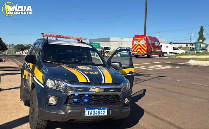 BR-277: jovem de 23 anos sofre queda de moto