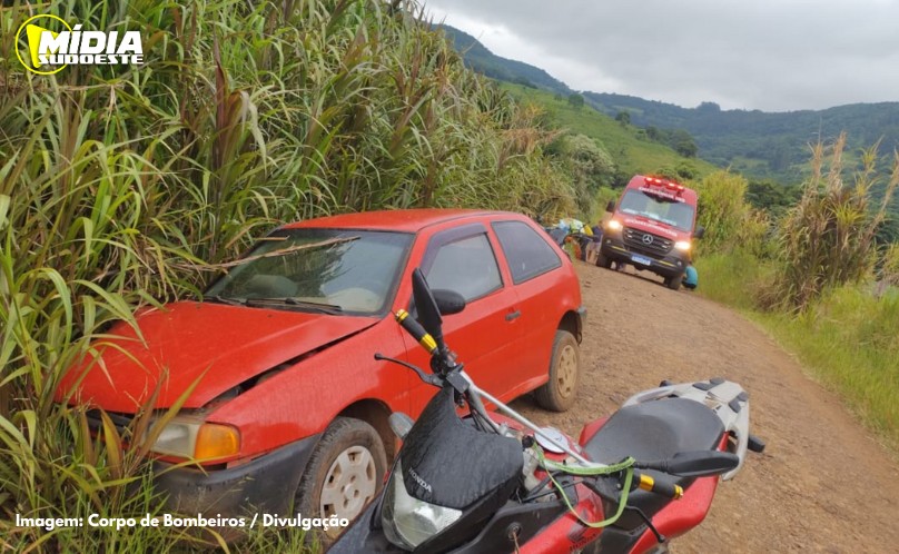 Guarujá do Sul: motociclista fica gravemente ferido após colisão