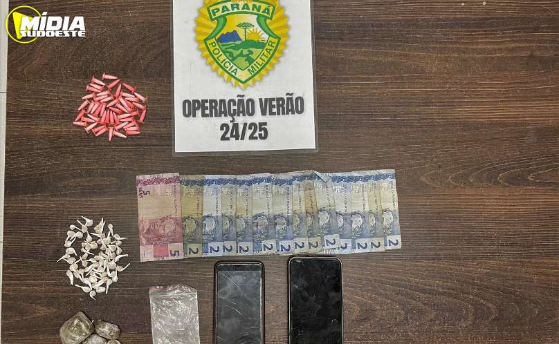 Matinhos: dois homens são presos com porções de drogas 