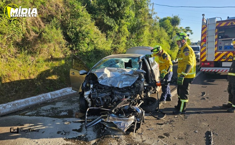 Cordilheira Alta: homem morre após colisão frontal registrada na BR-282