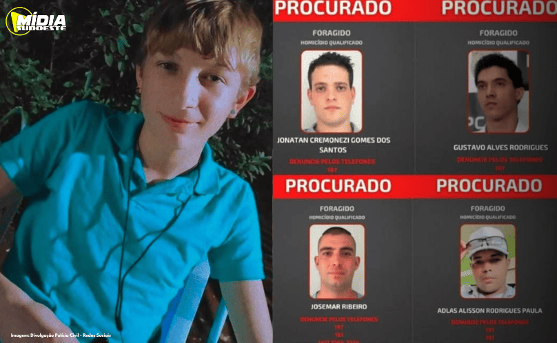 Polícia Civil do Paraná divulga fotos de foragidos por homicídio de adolescente