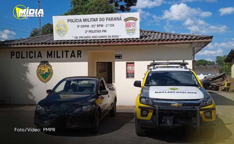 Marmeleiro: Polícia Militar recupera veículo furtado e prende suspeito