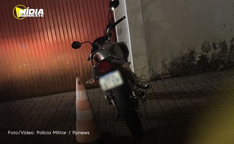 Francisco Beltrão: motocicleta furtada é recuperada pela Polícia Militar