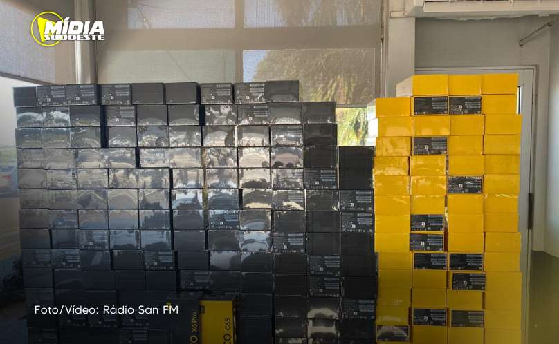 Foz do Iguaçu: Polícia Rodoviária Federal apreende quase meio milhão de reais em mercadorias ilegalmente 