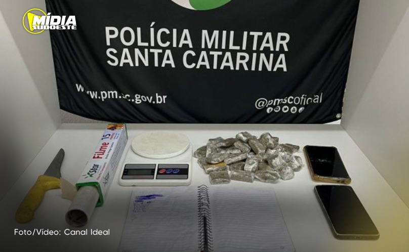 Concórdia: homem é flagrado com entorpecentes e preso por tráfico de drogas