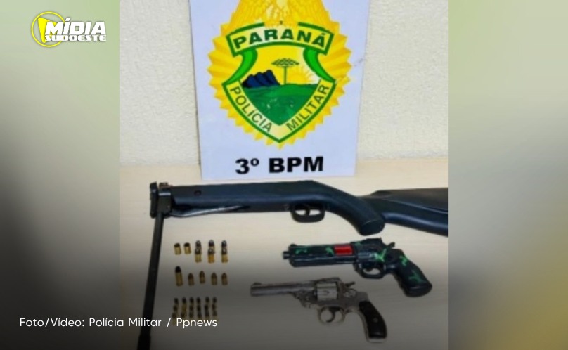 Coronel Vivida: Polícia Militar prende três homens de posse de arma