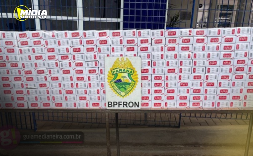 Medianeira: carga de cigarros contrabandeados são apreendidas