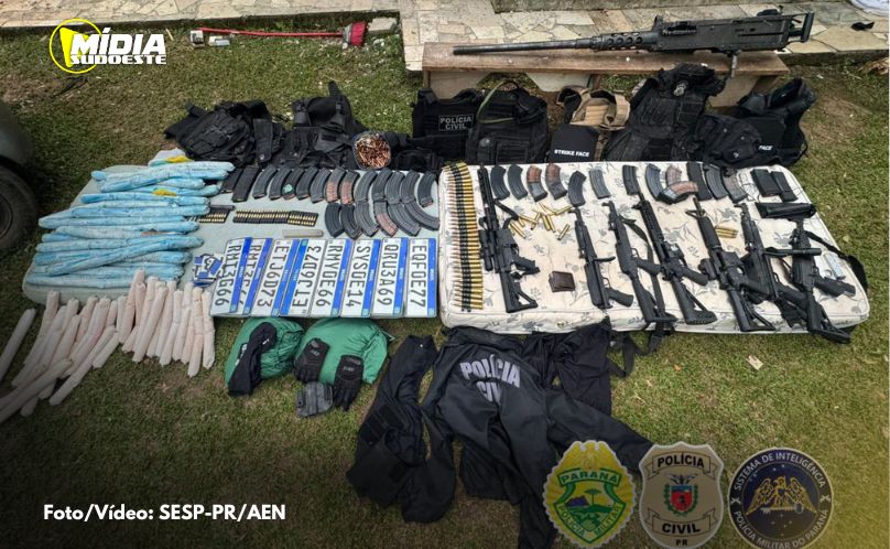 Polícias do Paraná impedem roubo de grandes proporções e apreendem arsenal em Ponta Grossa