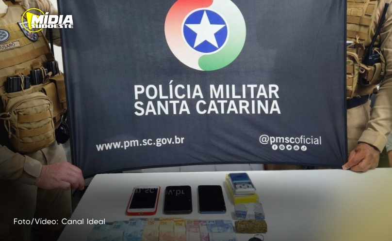 Xanxerê: três jovens são detidos por associação para o tráfico de drogas