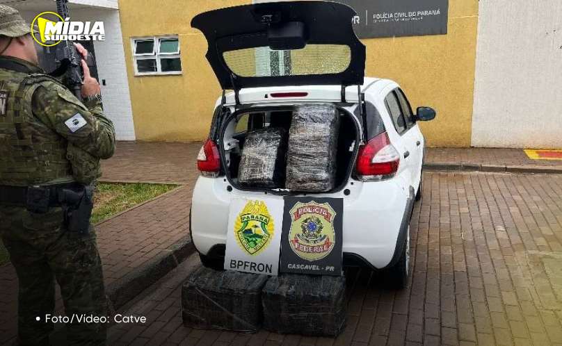 BR-277: homem é preso com mais de 88 kg de maconha 