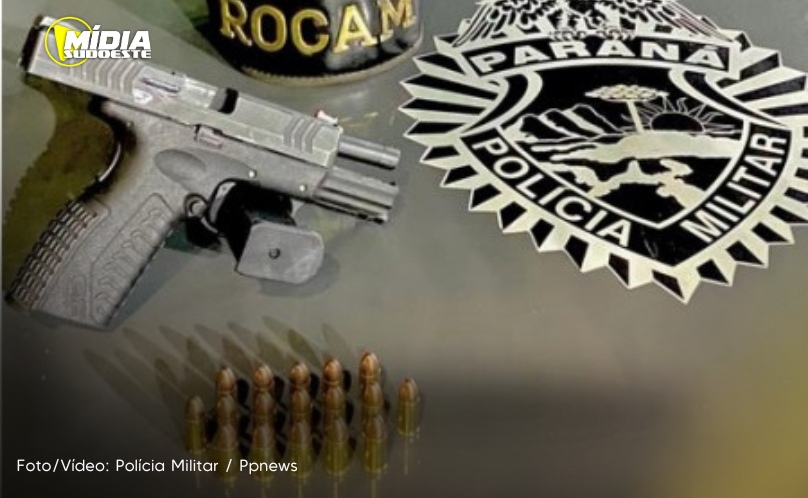 Pato Branco: homem é preso com pistola 9mm