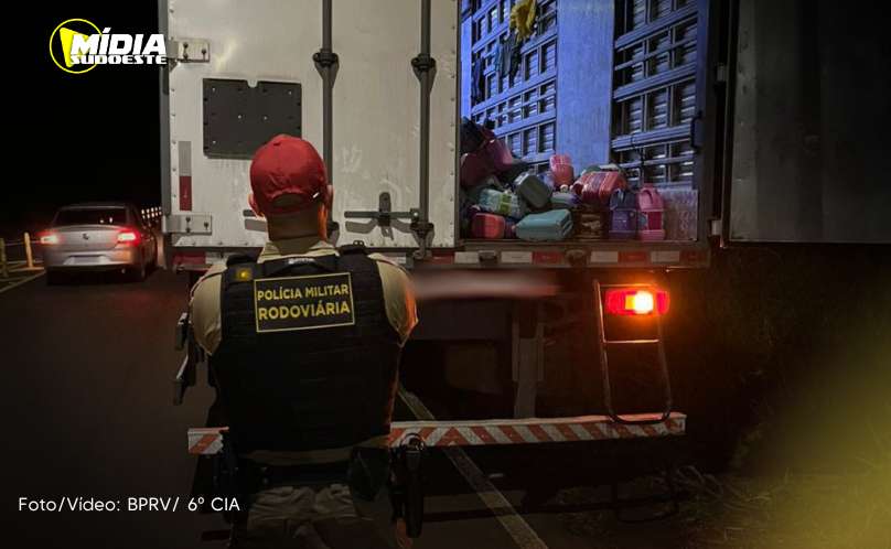 Chopinzinho: condutor é preso por uso de documento falso e transporte de carga sem nota fiscal 