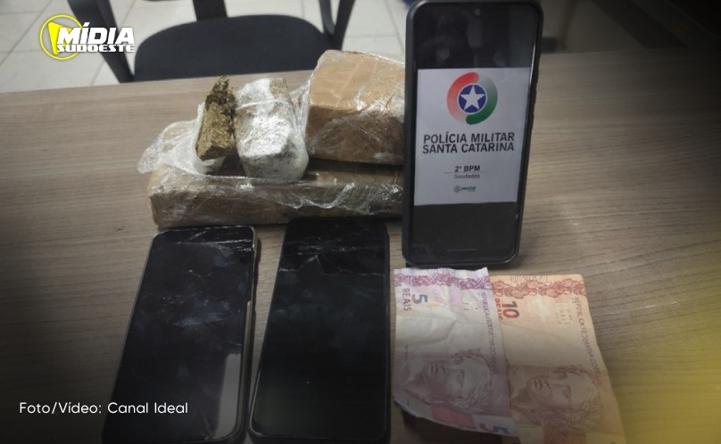 Saudades: dois homens são detidos por tráfico de drogas