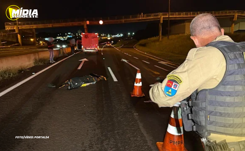 Cascavel: Atropelamento na BR-467 deixa uma vítima fatal