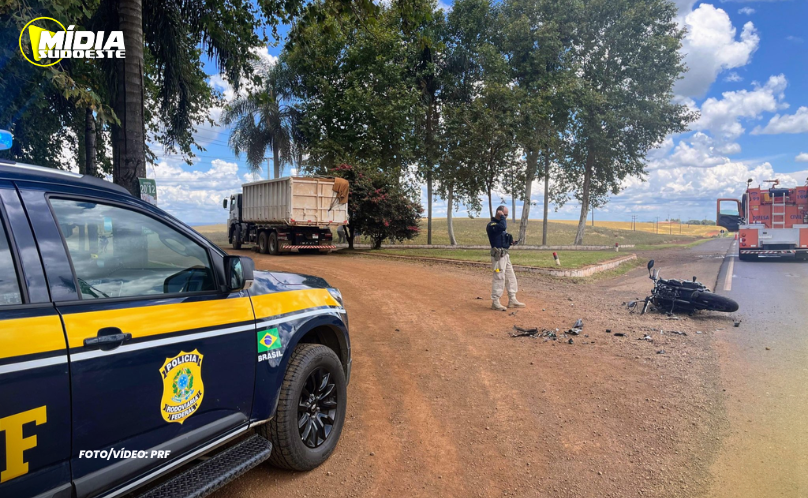 Candói: Motociclista morre após colisão com caminhão na BR-373