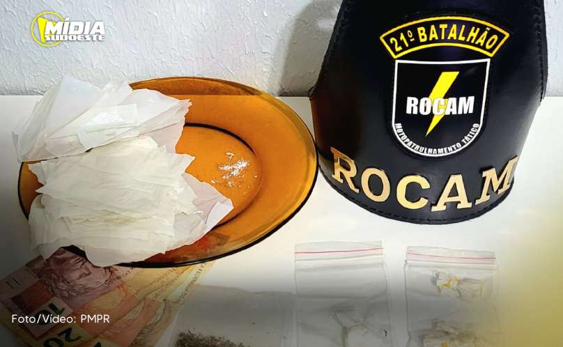 Francisco Beltrão: Polícia Militar apreende drogas e prende três pessoas 