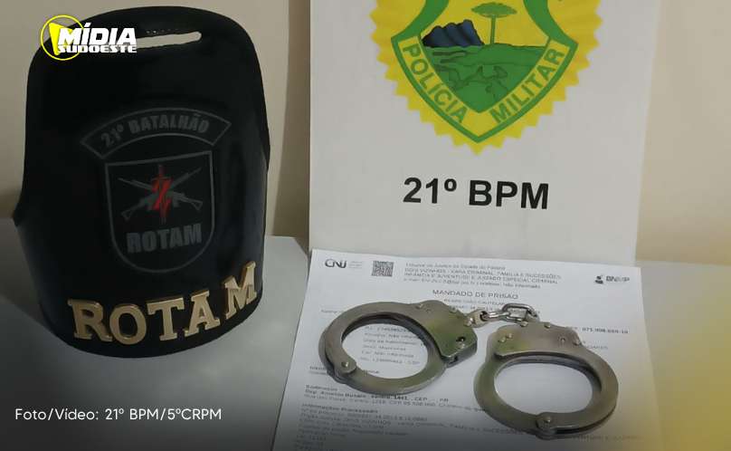 Cruzeiro do Iguaçu: Polícia Militar cumpre mandado de prisão