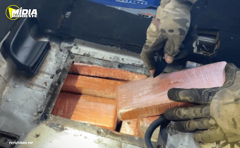 Policiais apreendem 123 kg de maconha escondida em veículo em Realeza