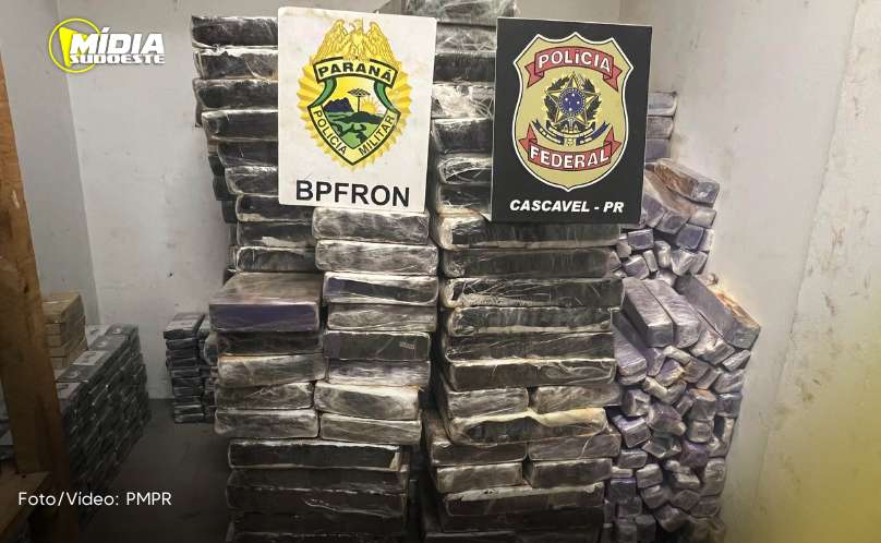 Toledo: Batalhão de Polícia da Fronteira e Polícia Federal apreendem carreta com 2,5 de maconha