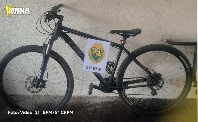 Francisco Beltrão: Polícia Militar recupera bicicleta furtada avaliada em R$ 4 mil 