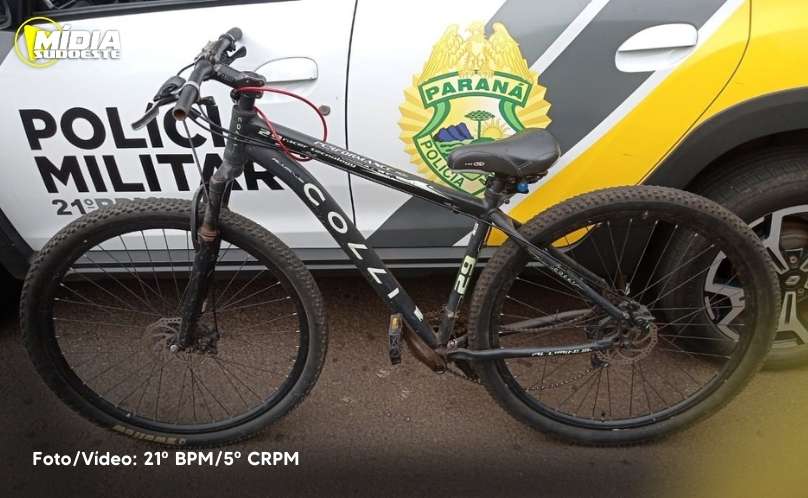 Francisco Beltrão: bicicleta avaliada em R$ 1 mil é encontrada abandonada em matagal 