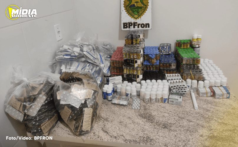 BPFRON apreende anabolizantes em ônibus em Realeza