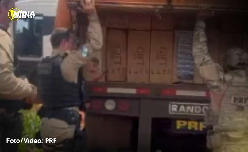 Polícia Rodoviária Federal: realiza grande apreensão de cigarros contrabandeados