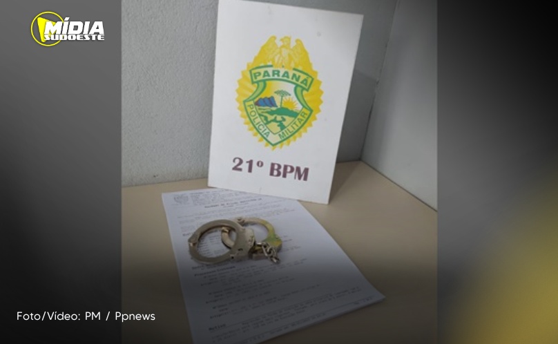 Polícia Militar prende homem com mandado de prisão