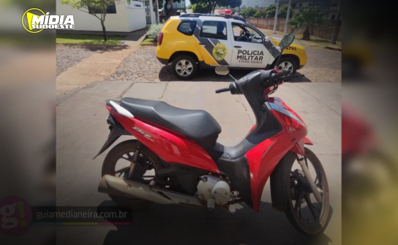 Medianeira: motocicleta sem placa é apreendida por irregularidades