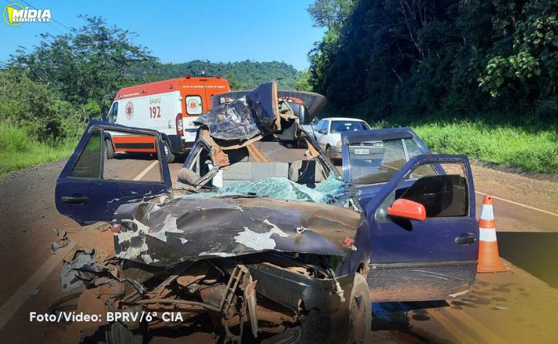 Atendimento de sinistro na PR-158 