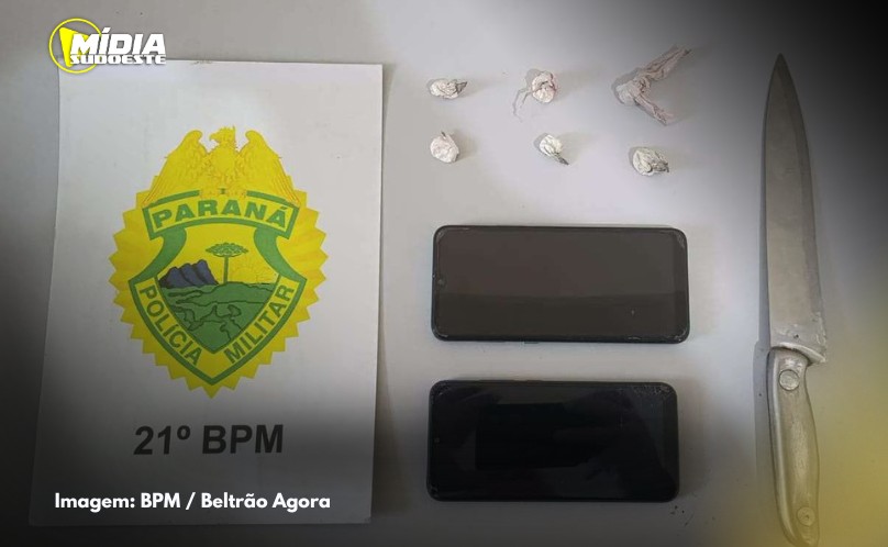 Polícia Militar prende homem por tráfico de drogas