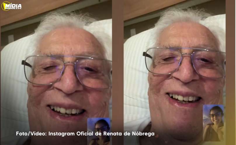 Carlos Alberto de Nóbrega aparece em cama de hospital em publicação da esposa
