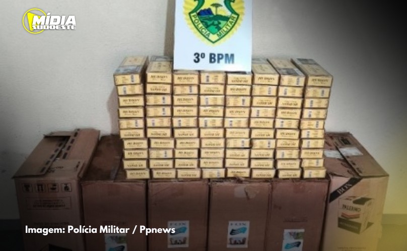 Rondas Ostensivas com Apoio de Motocicletas apreende cigarros contrabandeados em residência 