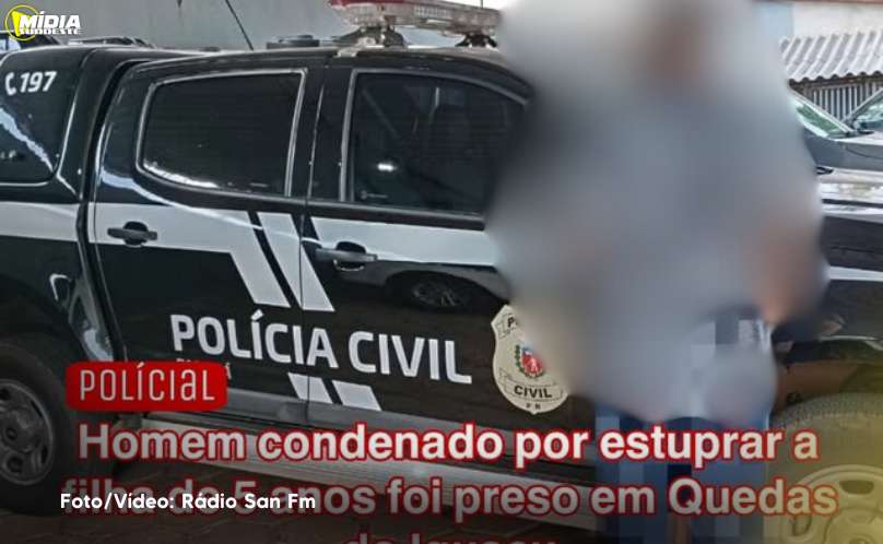 Quedas do Iguaçu: homem é preso por estuprar filha de 5 anos