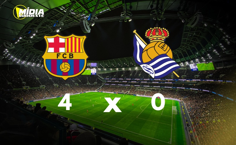 Barcelona goleia Real Sociedad por 4 a 0 e reassume a liderança da La Liga