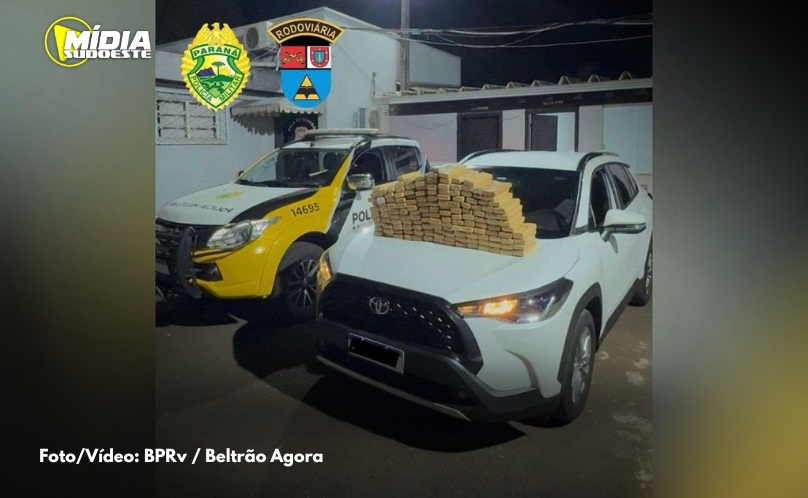 Polícia Rodoviária Estadual recupera veículo produto de roubo e realiza apreensão de drogas na PRC-280