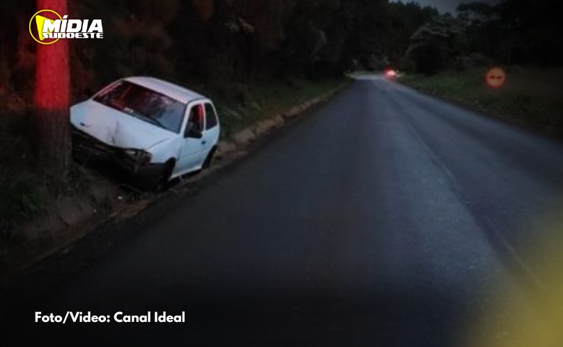 Condutor foge do local após acidente na SC-161 no Oeste